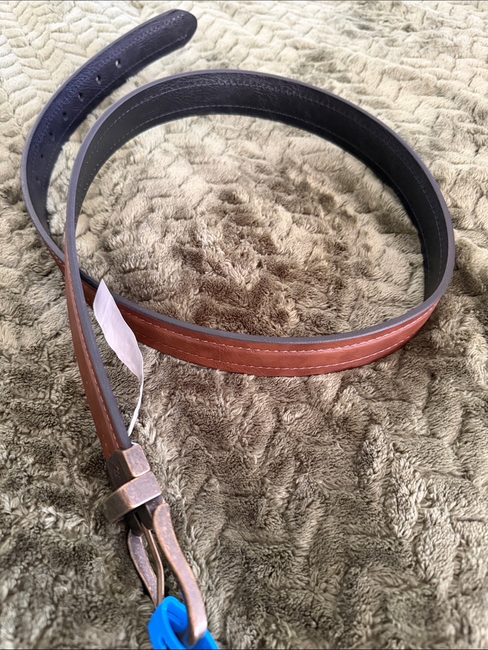 Columbia Reversible Brown & Black Leather Belt